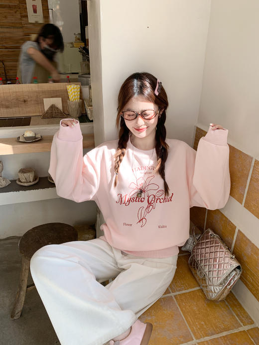 <曾小咸推荐>3.24现货秒杀 ！微信超特价！韩系印花卫衣 日常179.99 立减100 秒杀79.99！！ 商品图5