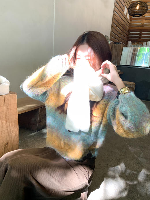 <曾小咸推荐>3.24现货秒杀 ！微信超特价！韩系彩色条纹毛衣 日常189.99 立减100 秒杀89.99！！ 商品图12