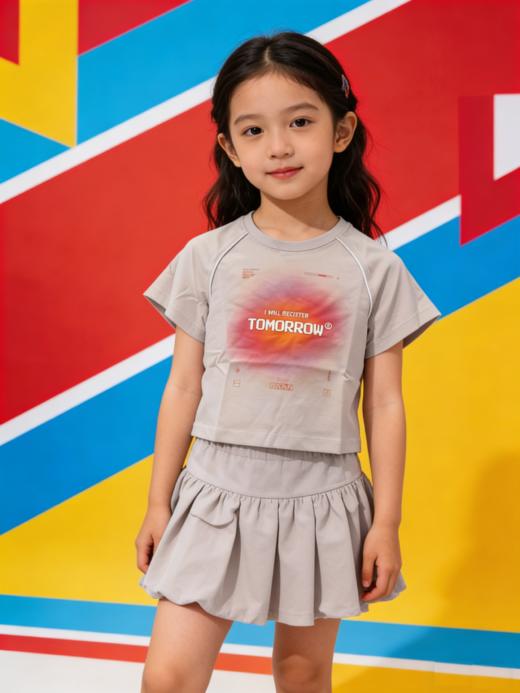 佐丹奴童装26年新款全棉平纹印花短袖T恤衫03326210 商品图0