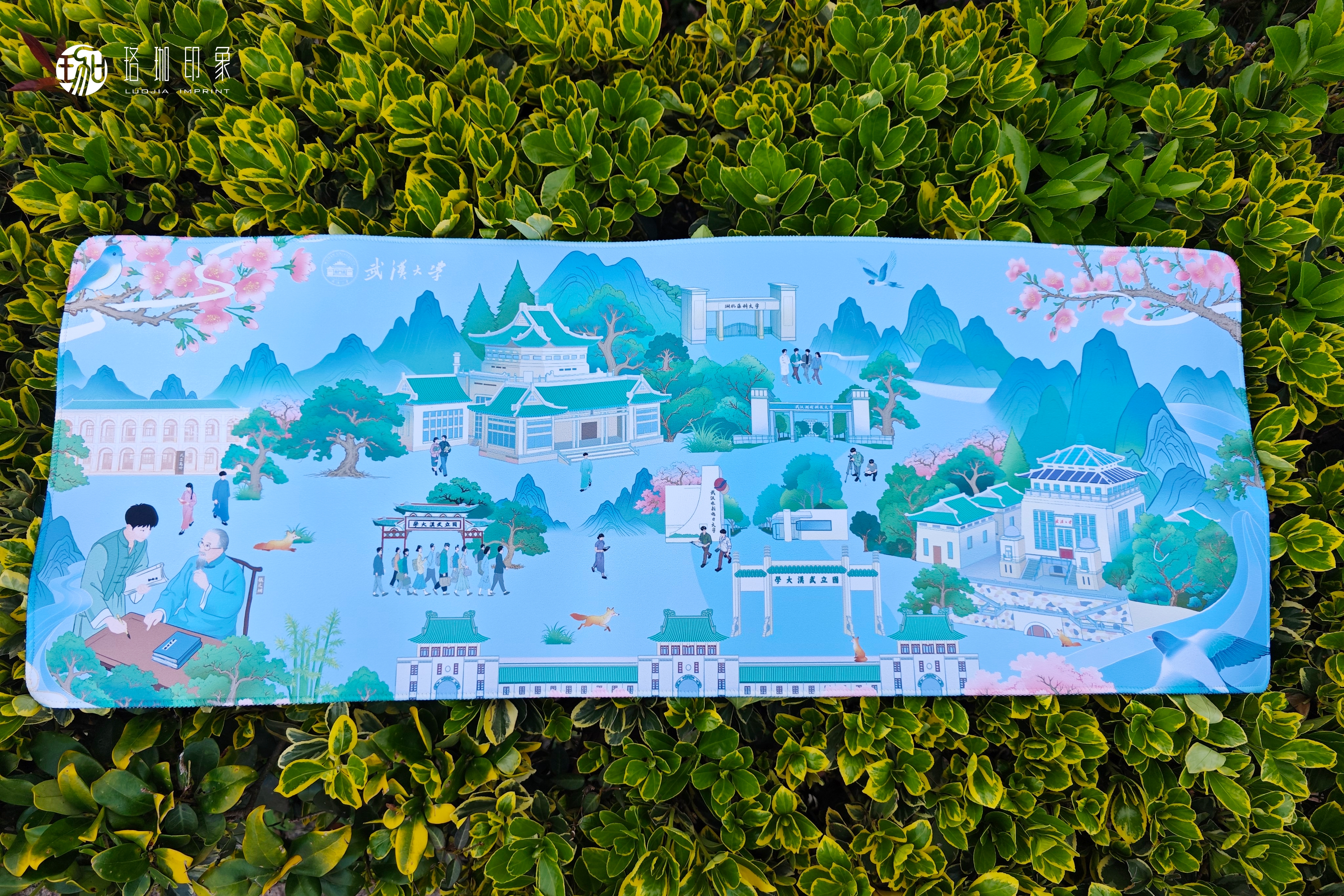 武大珞珈全景桌垫