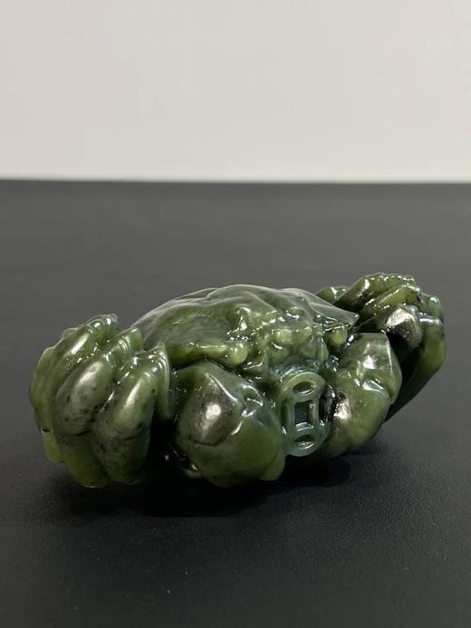 和田碧玉雕螃蟹镇纸把玩件，顺丰包邮 商品图2