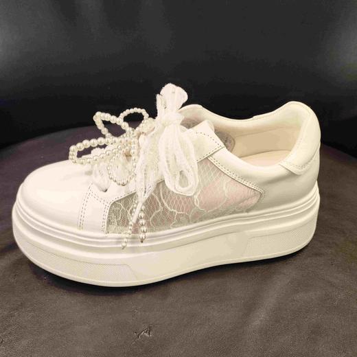 LFGJ17919时尚蕾丝珍珠板鞋 商品图1