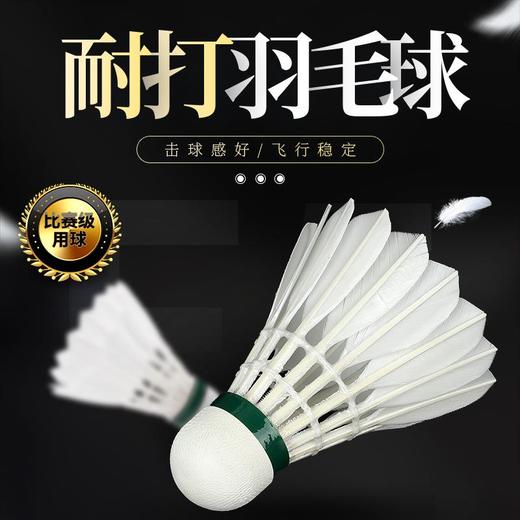 华美F5全圆羽毛球飞行稳定耐打手感好正品球馆训练比赛用球12只包邮 商品图1