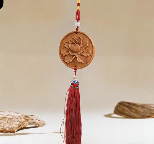 泰山非遗桃木车挂招财平安福禄挂饰送朋友礼物家居装饰 商品图2