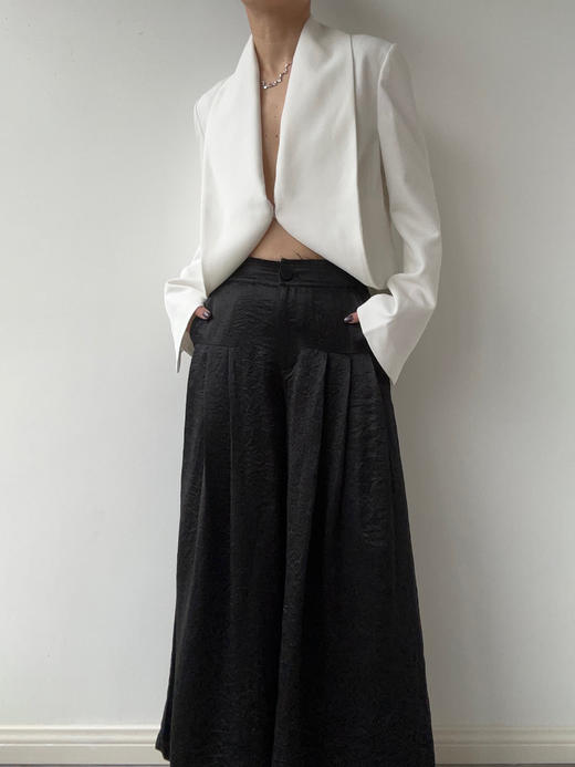 ranyepersonal｜PARADOX25BA01-2 粗斜纹白色短款西装 [ 白 ] 商品图12