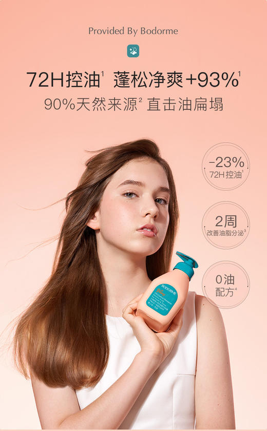 贝德美青少年控油蓬松洗发露 商品图1