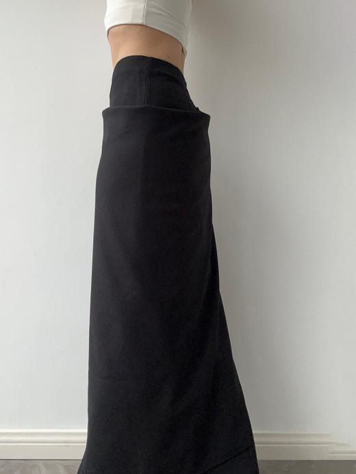 ranyepersonal｜PARADOX25SK02-2 异形褶皱黑色西装半身裙 [ 黑 ] 商品图8