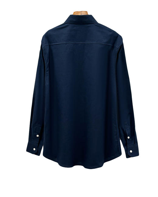 男款亚麻刺绣长袖衬衫la 商品图1