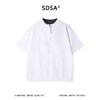 26602SDSA男装2026新款高贵轻奢韩系拼接半拉链立领短袖T恤百搭上衣潮 商品缩略图5