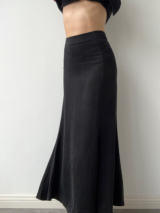 ranyepersonal｜PARADOX25SK02-2 异形褶皱黑色西装半身裙 [ 黑 ] 商品图4