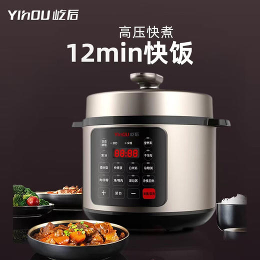 【自营】屹后 5L双胆电压力锅高压锅电饭锅　QH-013 商品图0