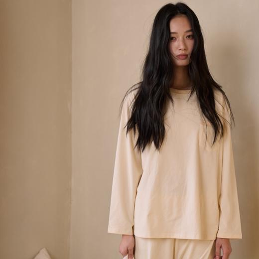 【比裸睡还舒适的家居服套装】壳木高感棉 · 拼色家居服9841，亲肤软糯，自然舒适  商品图5