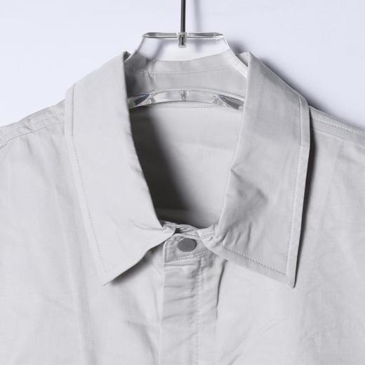 2623301SDSA男装2026新款高贵轻奢潮牌时尚纯色拉链翻领短袖衬衫宽松上衣 商品图5