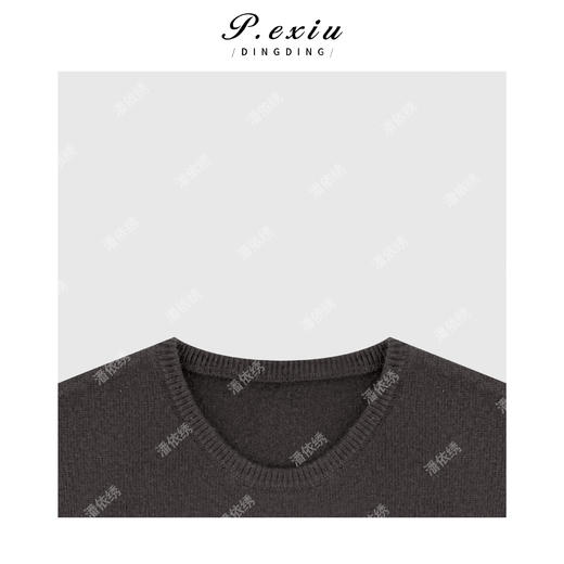 03-4潘依绣丁丁宠粉100%绵羊毛侧边纽扣开叉软糯圆领无袖针织背心Q45121 商品图2