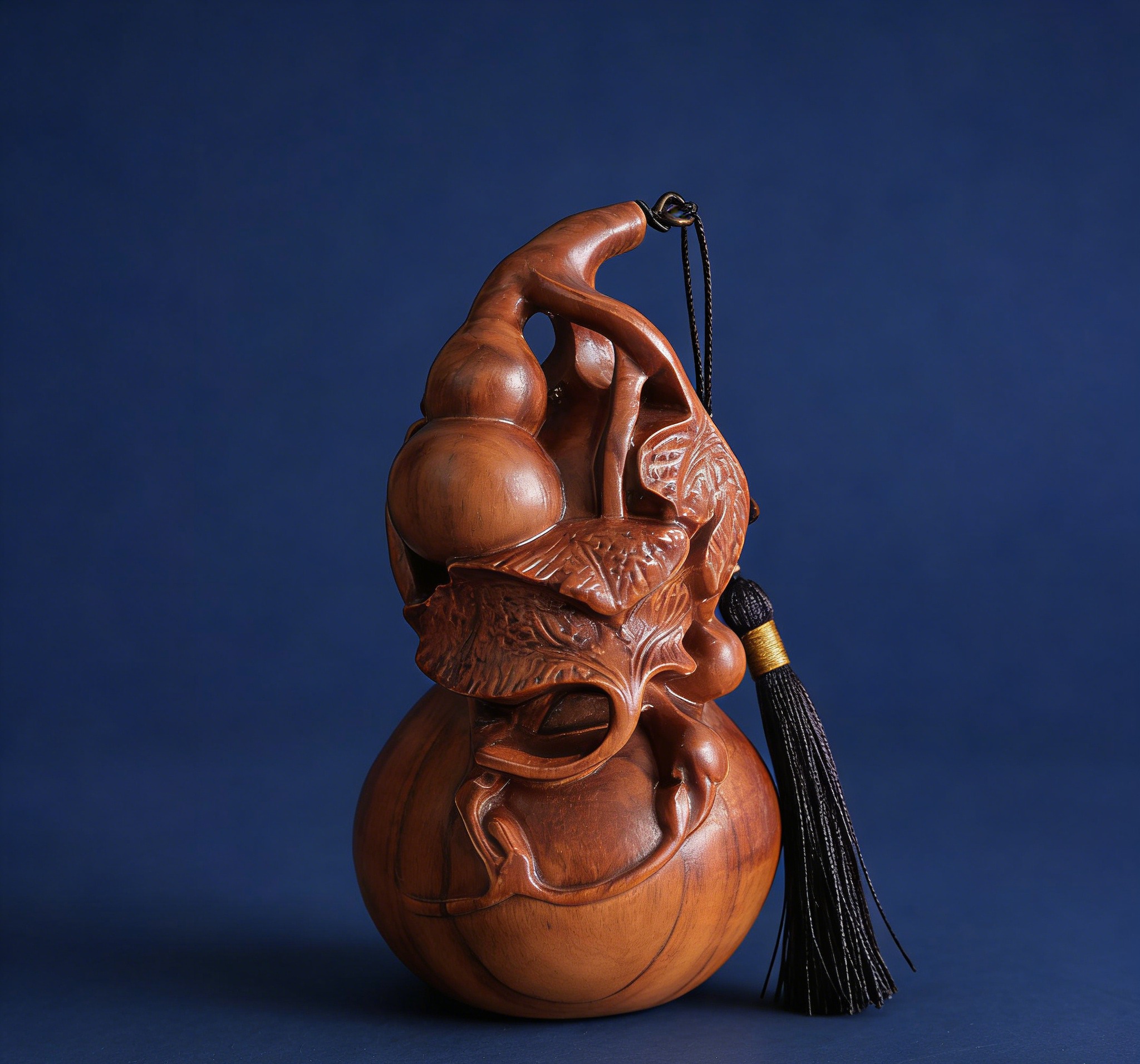 泰山非遗桃木葫芦摆件福禄招财乔迁开业送礼公司办公桌摆件装饰品