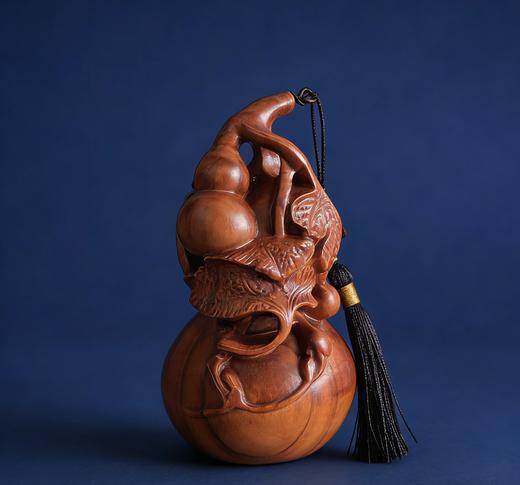 泰山非遗桃木葫芦摆件福禄招财乔迁开业送礼公司办公桌摆件装饰品 商品图0