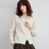 佐姿莎 蕾丝花边/提花钉珠针织衫合集  V 领设计 蕾丝花边/提花钉珠点缀 软柔滑糯 云朵般触感 温柔优雅 商品缩略图2