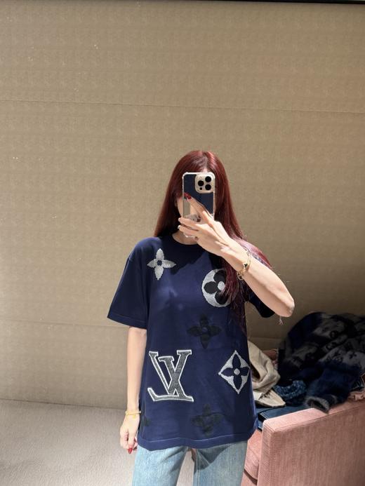 驴家 25ssmonogram大花针织短袖 男女同款（DY） 商品图0