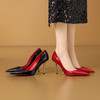【预售5天】红底高跟鞋女气质高级不累脚春新款尖头真皮女细跟浅口单鞋CX&A072-4 商品缩略图4