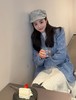 LP订制小立领中式蓝色多瑙河羊毛桑蚕丝亚麻羊绒外套 商品缩略图11