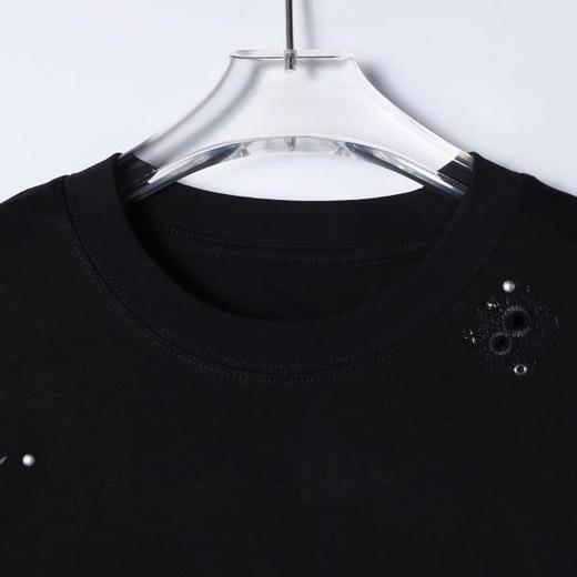 68301SDSA男装2026新款高贵轻奢时尚简约刺绣钉钻设计圆领短袖T恤百搭 商品图2
