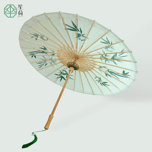【竹烟波月·非遗手工油纸伞】古风防雨防晒汉服伞中式国风装饰晴雨两用伞 商品图4