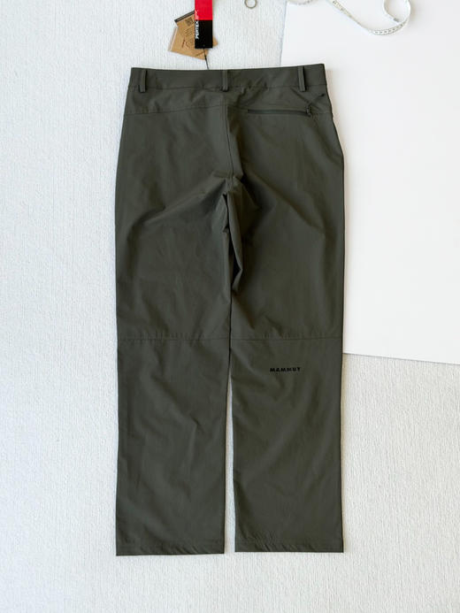 原单正品 Mammut（猛犸象）男士户外机能速干/软壳裤，
颜色：军绿/黑色
尺码：50-52-54-56 商品图1