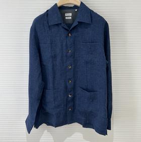 男款口袋长袖衬衫la006