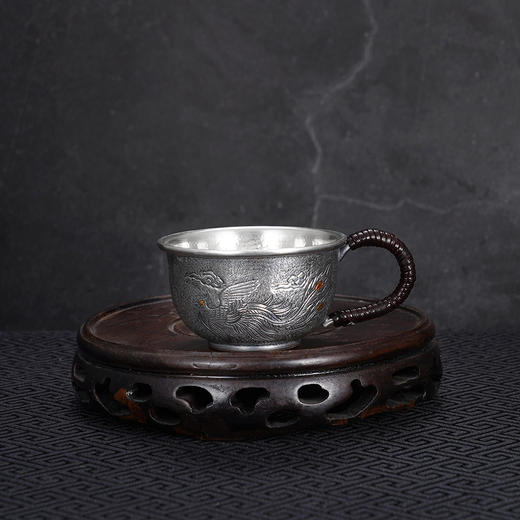子佩集【丹凤朝阳】银S999摆件【YMT053】【YMT054】【YMT055】茶具小茶壶公道杯小茶杯【多规格】2601 商品图3