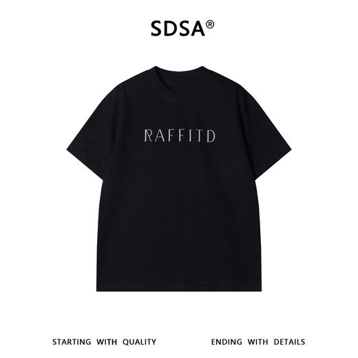 88195SDSA男装2026新款高贵轻奢美式简约字母印花圆领短袖T恤宽松休闲 商品图1