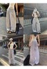 条纹元素花边腰头拼接设计感慵懒拖地裤 商品缩略图6