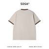 26019SDSA男装2026新款高贵轻奢美式撞色印花字母圆领短袖T恤百搭上衣 商品缩略图5