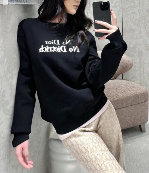 中性款刺绣圆领卫衣he010 商品图4