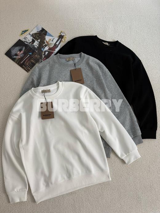 Burb经典战马刺绣圆领套头休闲卫衣 商品图0