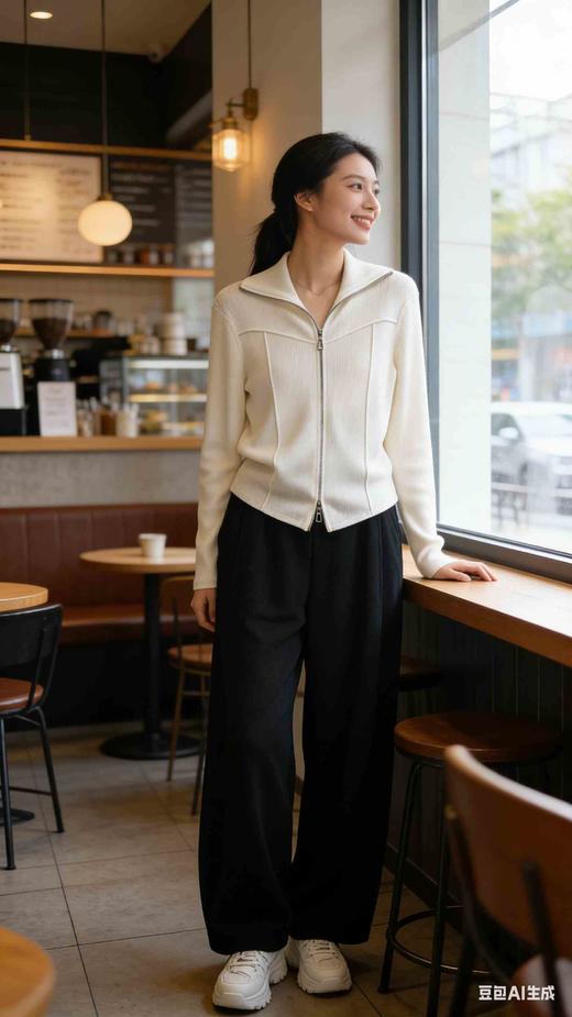 502902福利款加绒羊毛阔腿裤，185元，臀围30 31，深灰色 商品图4