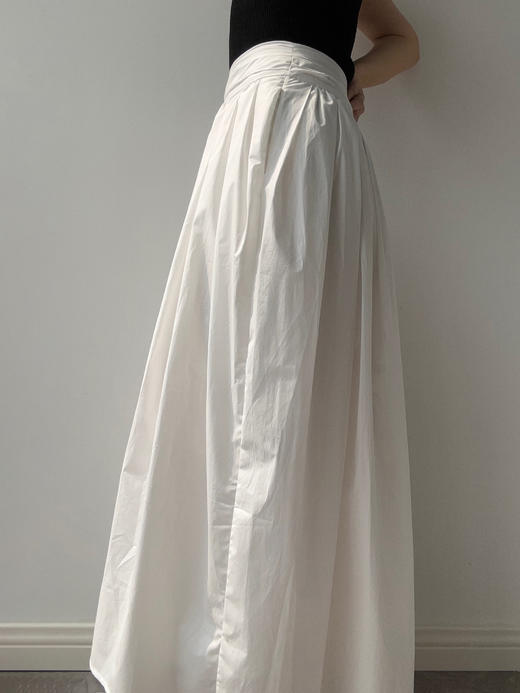 YANYI CHANG｜91880530 腰部抽褶量感半裙 [ 雅白 ] 商品图6