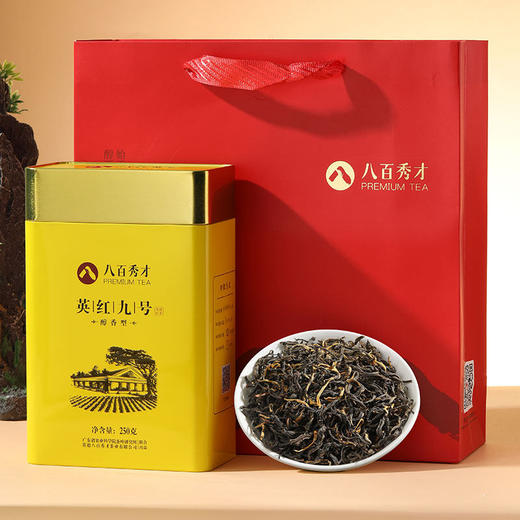 【品牌经典】八百秀才醇香型英红九号罐装250g 商品图0