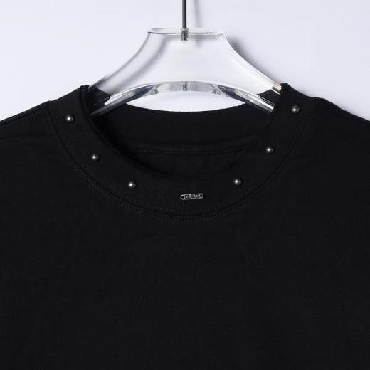 SDSA男装2026新款高贵轻奢韩系潮牌领口铆钉设计短袖T恤百搭宽松 商品图1