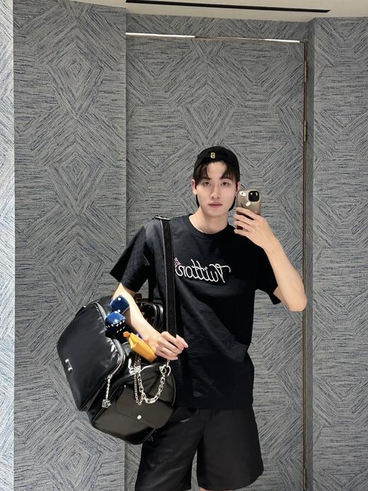 驴家 25ss字母标识金属钻珠链绣短袖T恤 男女同款 （DY） 商品图11