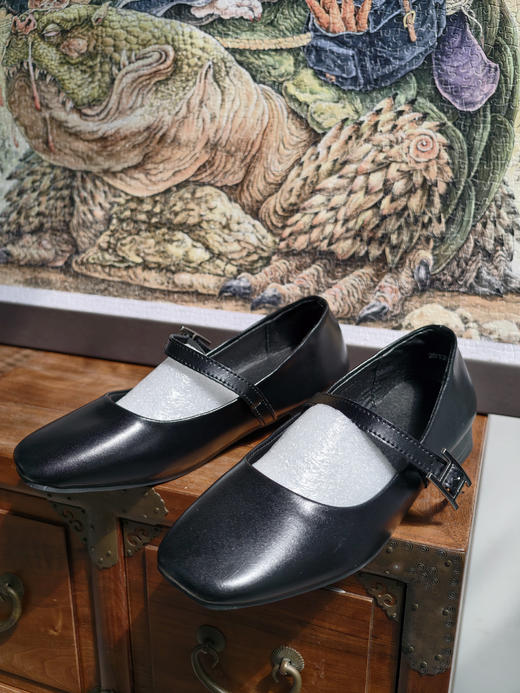 Jane芭蕾小皮鞋爱马同款玛丽珍鞋软底鞋 商品图14