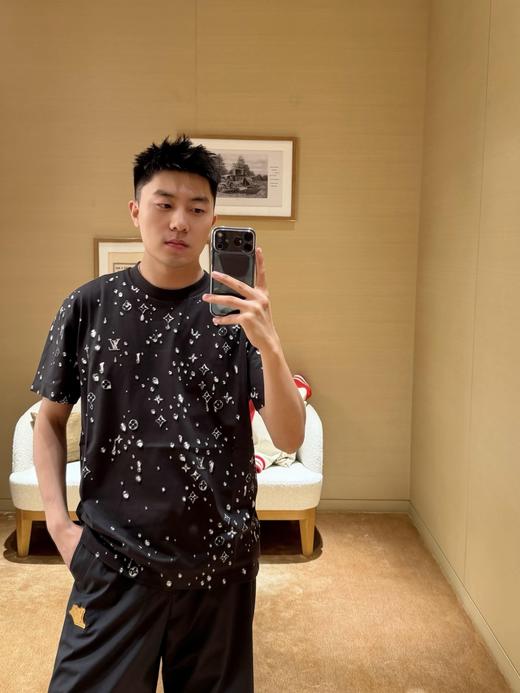 驴家 25ss水滴印花烫钻短袖T恤 男女同款（DY） 商品图1