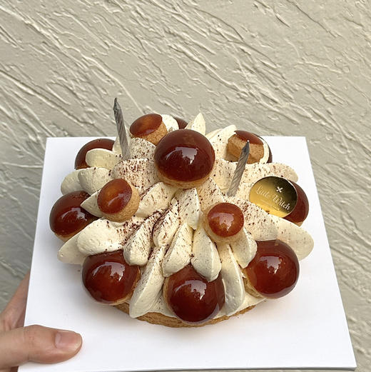 LITTLE WITCH香草焦糖巧克力圣多诺黑生日糕 6英寸 商品图2