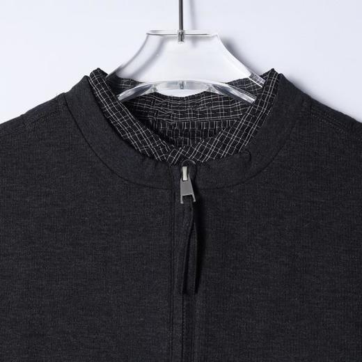 26602SDSA男装2026新款高贵轻奢韩系拼接半拉链立领短袖T恤百搭上衣潮 商品图2