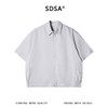 2623301SDSA男装2026新款高贵轻奢潮牌时尚纯色拉链翻领短袖衬衫宽松上衣 商品缩略图1
