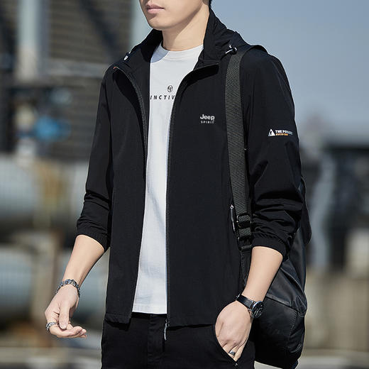 【专属】JEEP SPIRIT 【凉感防晒衣】皮肤衣轻薄外套 户外防紫外线跑步防晒服 商品图10