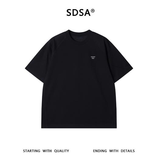 88279SDSA男装2026新款高贵轻奢美式简约撞色印花字母圆领短袖T恤百搭 商品图1