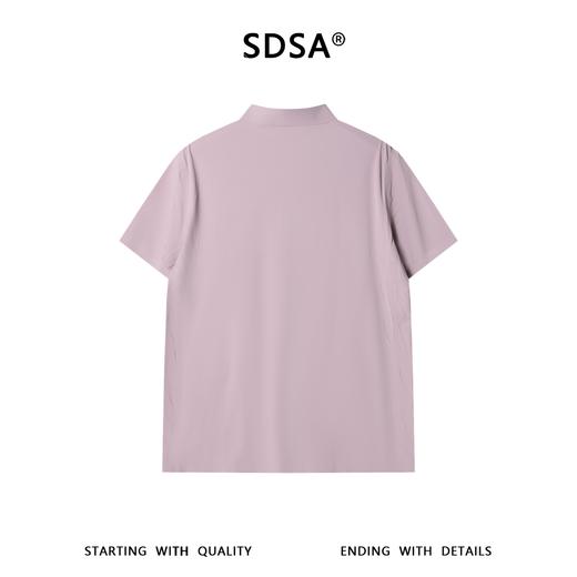 SDSA男装2026新款高贵轻奢老钱风透气亲肤polo领短袖T恤百搭上衣 商品图5
