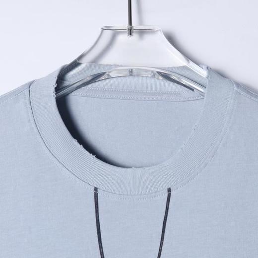 SDSA男装2026新款高贵轻奢美式卡包印花圆领短袖T恤高街百搭上衣 商品图1