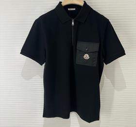 男款半拉链短袖polo衫he018