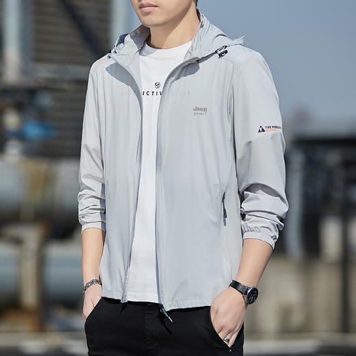 【专属】JEEP SPIRIT 【凉感防晒衣】皮肤衣轻薄外套 户外防紫外线跑步防晒服 商品图3